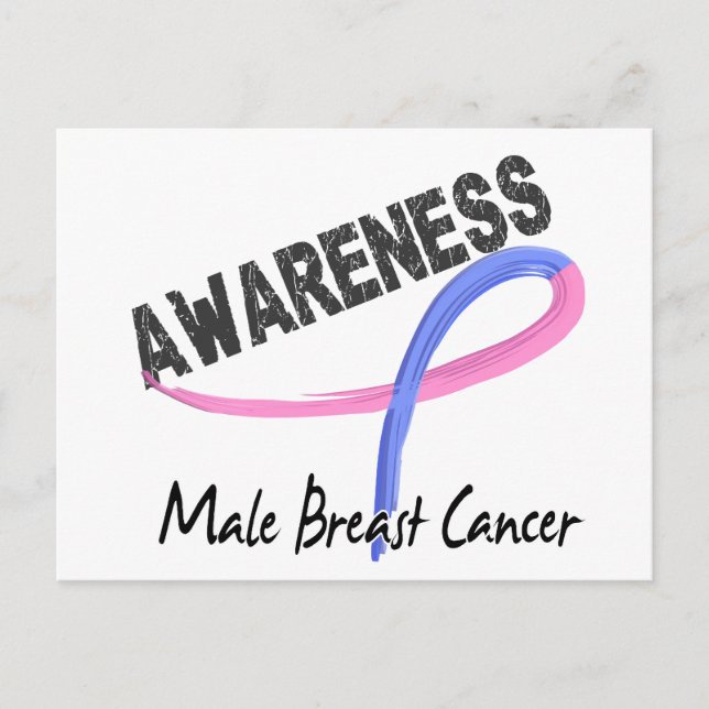 Postal Conciencia sobre el cáncer de mama masculino 3 (Anverso)