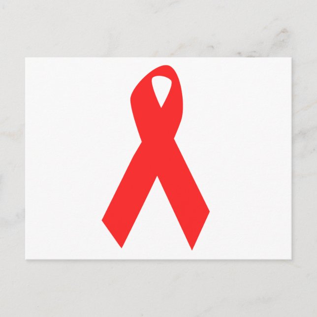 POSTAL CONCIENCIA SOBRE EL VIH/SIDA RIBBON (Anverso)