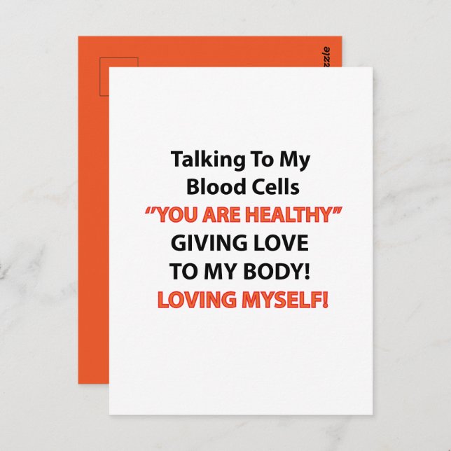 Postal Conciencia sobre la leucemia (Anverso / Reverso)