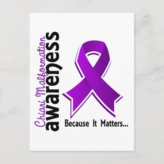 Postal Conciencia sobre la malformación de chiari 5 (Anverso)
