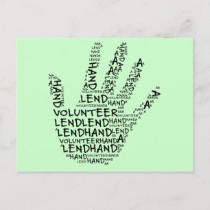 Postal Conciencia voluntaria: Prestar una mano auxiliar