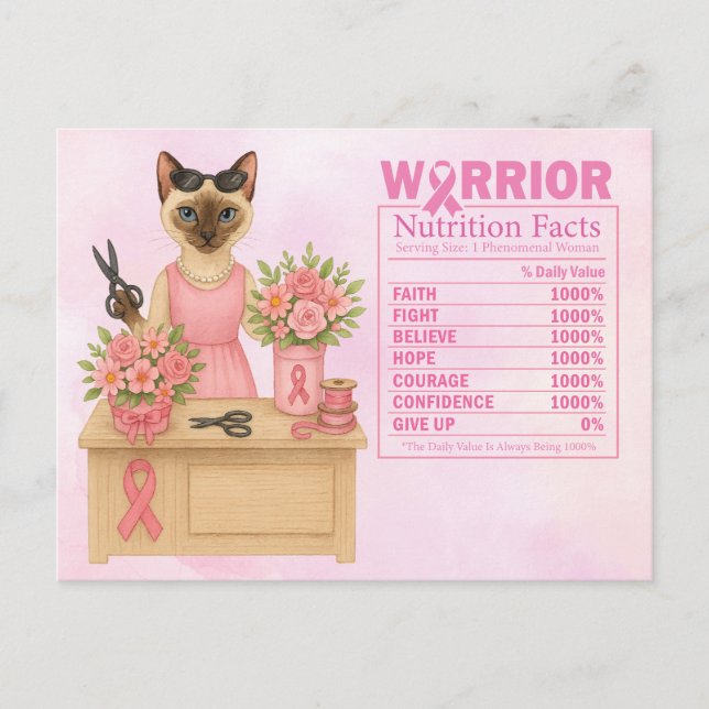 Postal Concienciación sobre el cáncer de mama en octubre  (Anverso)