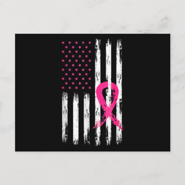 Postal Concienciación sobre el cáncer de mama femenina ve (Anverso)
