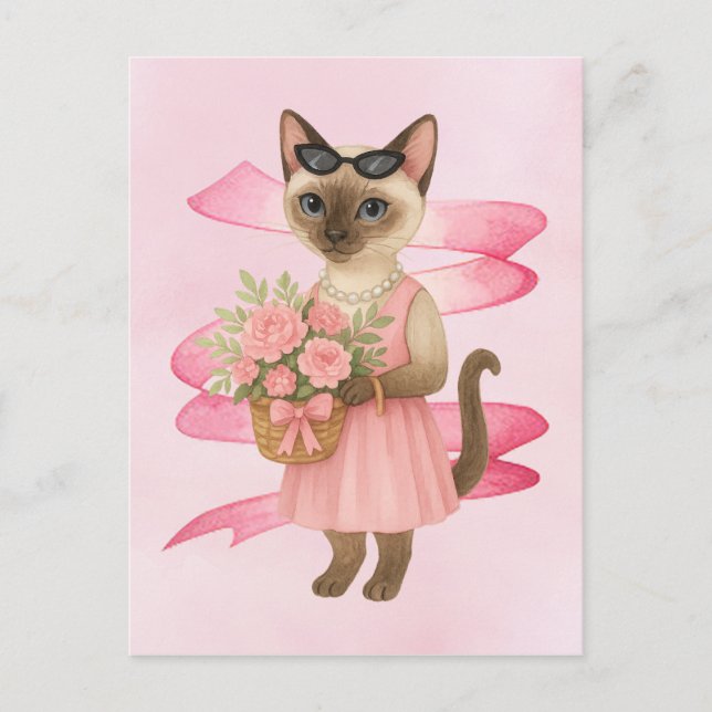 Postal Concienciación sobre el cáncer de mama Florismo de (Anverso)