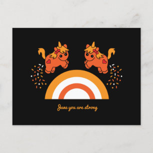 Postal Concienciación sobre la salud mental de los Chicas