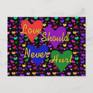 Postal Concienciación sobre la violencia doméstica