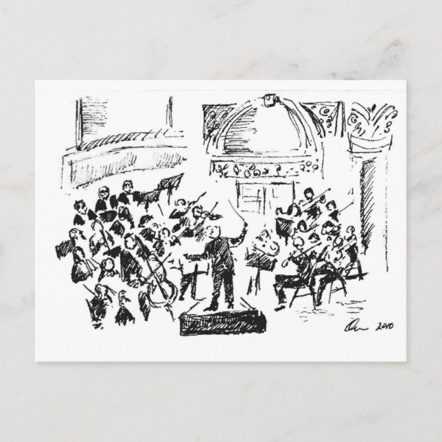 Postal concierto 2010 del pasillo del carnagie (Anverso)