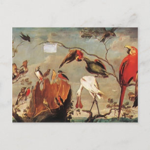 Postal Concierto de aves por Frans Snyders