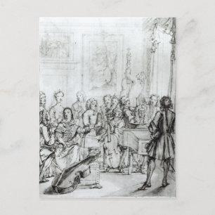 Postal Concierto en Montague House, 1736