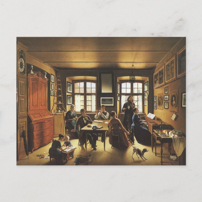 Postal Concierto familiar de Basilea por Sebastian Gutzwi (Anverso)