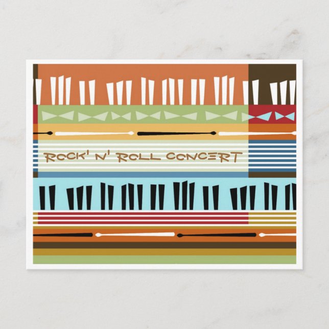 Postal Concierto Rock' N' Roll (Anverso)