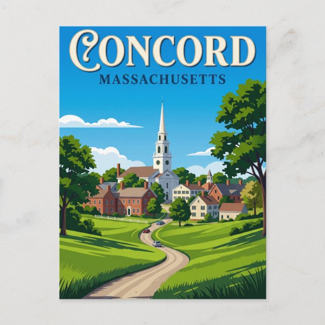 Postal Concord EE. UU. (Anverso)