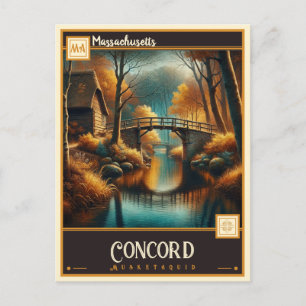 Postal Concord, Massachusetts    Vintage