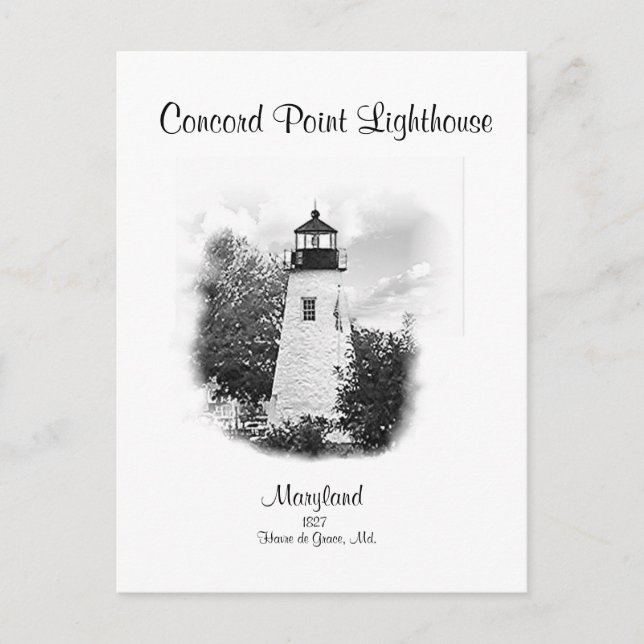 Postal Concord Point Light- Havre de Grace, Md 2020 (Anverso)