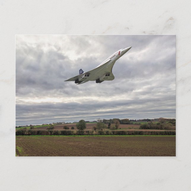 Postal Concorde - Postcard de alta velocidad (Anverso)