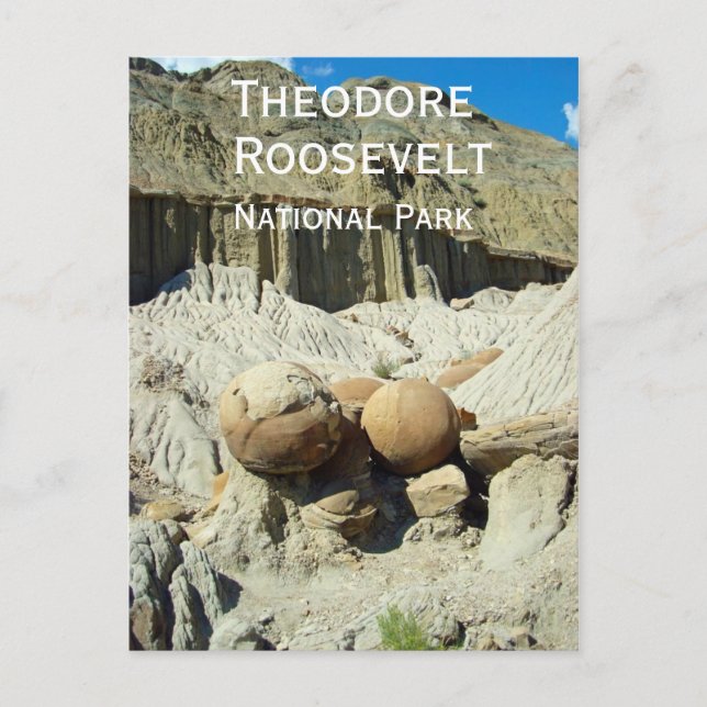Postal Concreciones de Cannonball, Theodore Roosevelt NP (Anverso)