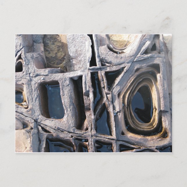 Postal Concreciones de trabajo en caja sobre la cabeza de (Anverso)