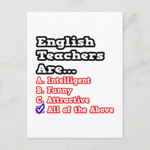 Postal Concurso de profesores de inglés...Chiste