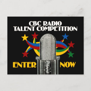 Postal Concurso de Talento de Radio CBC - promoción