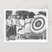 Concurso de tiro al arco de mujeres antiguas de lo