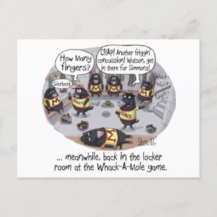 Postal Concusión de Whack-a-Mole
