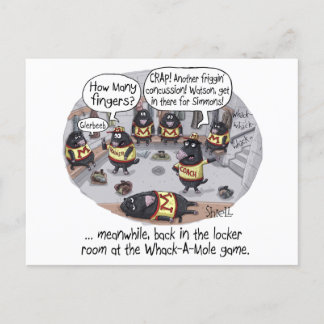 Postal Concusión de Whack-a-Mole