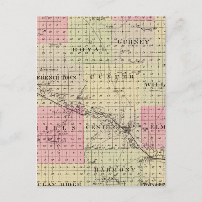 Postal Condado de Antelope, Nebraska (Anverso)