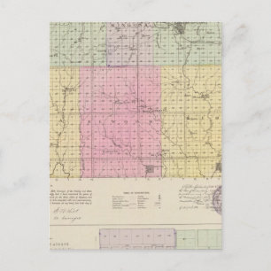 Postal Condado de Barber y Hazelton, Kansas
