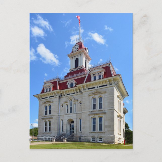 Postal Condado de Chase, Kansas, Courthouse (Anverso)