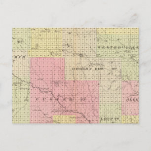 Postal Condado de Custer y Logan, Nebraska