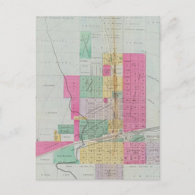 Postal Condado de Dickinson, Kansas (Anverso)