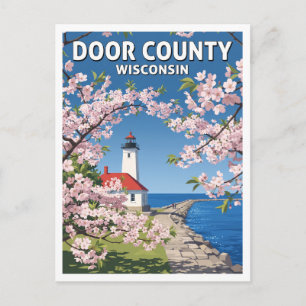 Postal Condado de Door, Wisconsin — Faro de la isla de Ca