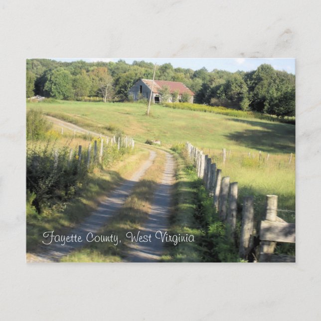 Postal Condado de Fayette, Virginia Occidental (Anverso)