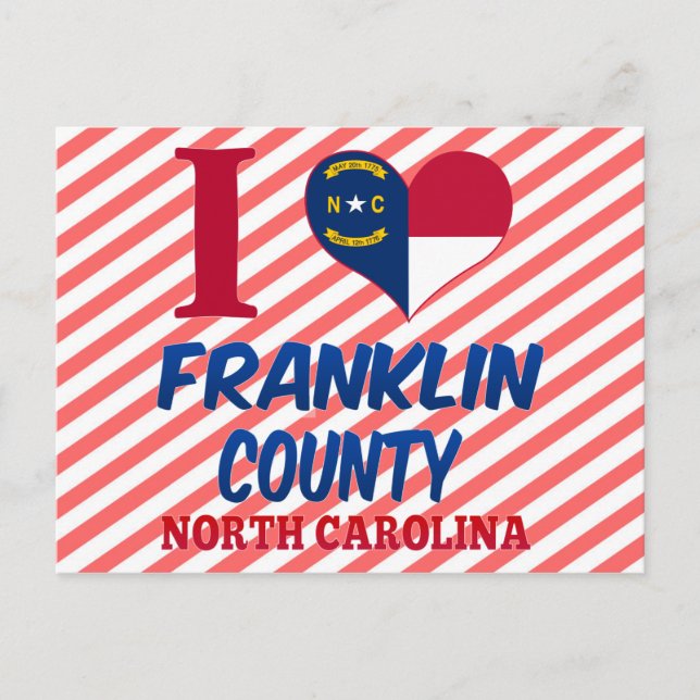 Postal Condado de Franklin, Carolina del Norte (Anverso)