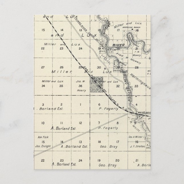 Postal Condado de Fresno, California 10 (Anverso)