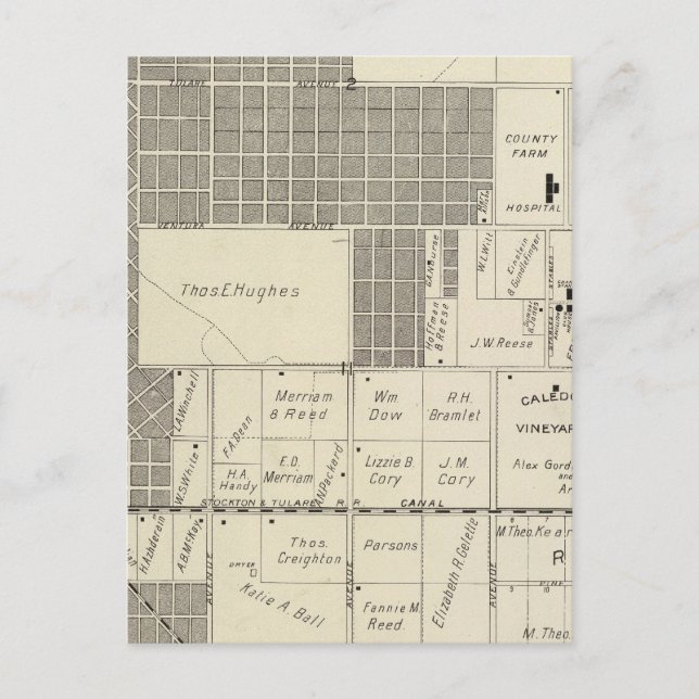 Postal Condado de Fresno, California 18 (Anverso)