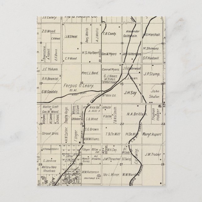 Postal Condado de Fresno, California 2 (Anverso)