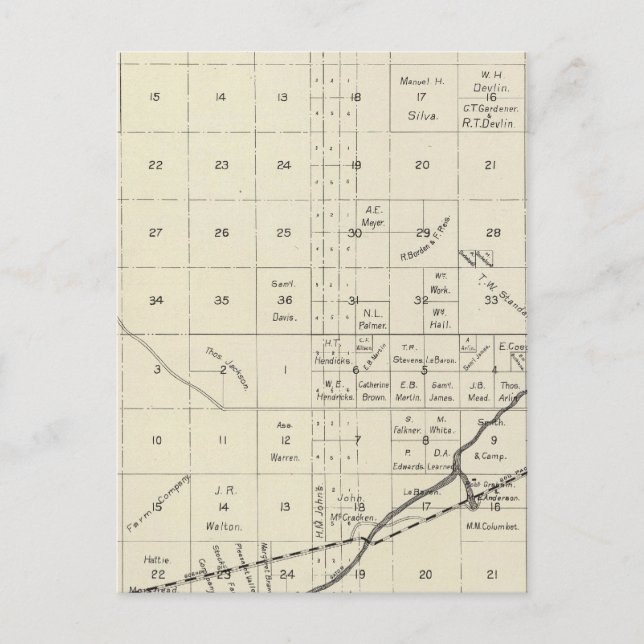 Postal Condado de Fresno, California 20 (Anverso)