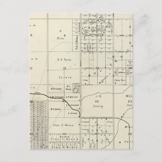 Postal Condado de Fresno, California 24 (Anverso)