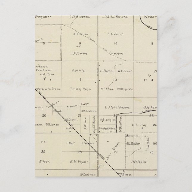 Postal Condado de Fresno, California 33 (Anverso)