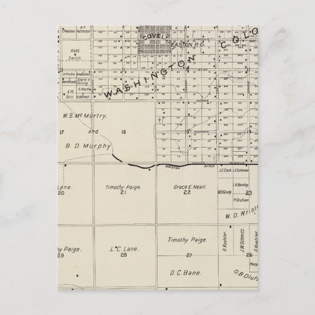 Postal Condado de Fresno, California 6 (Anverso)
