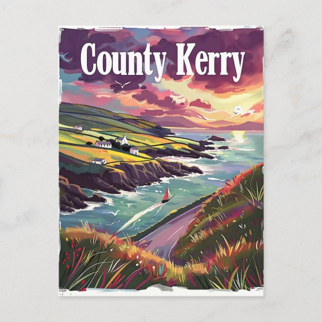 Postal Condado de Kerry Ireland (Anverso)