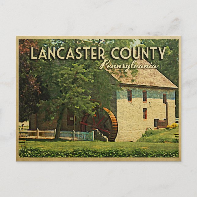 Postal Condado de Lancaster Pennsylvania (Anverso)