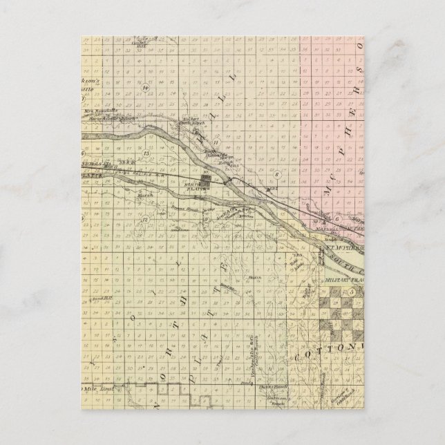 Postal Condado de Lincoln, Nebraska (Anverso)