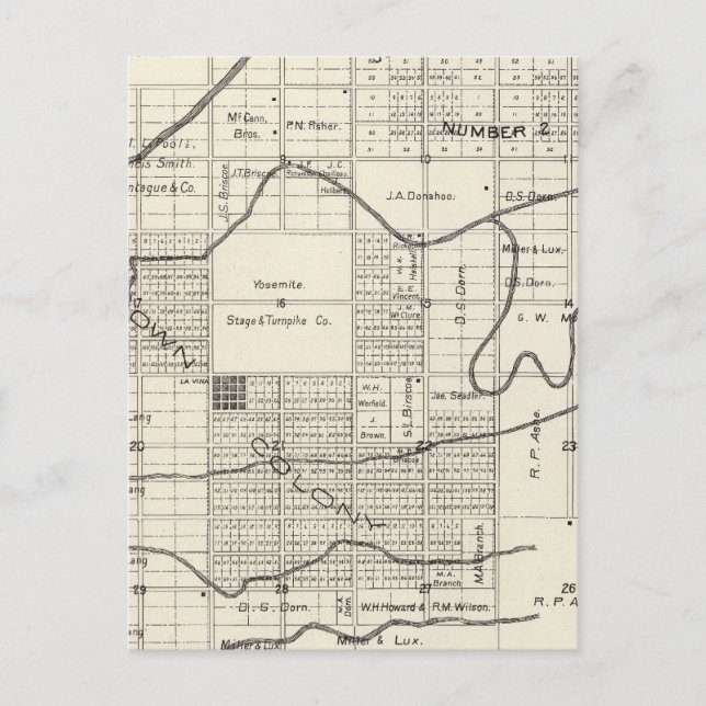 Postal Condado de Madera, California 4 (Anverso)