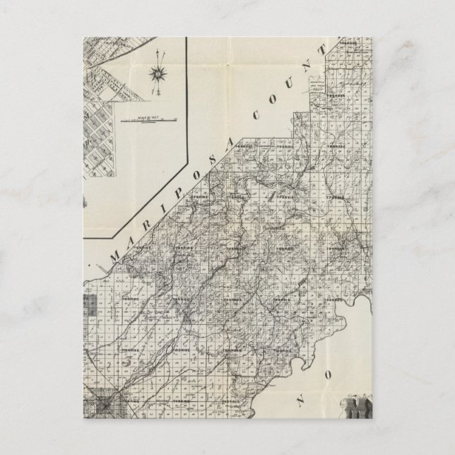 Postal Condado de Madera, California 4 (Anverso)