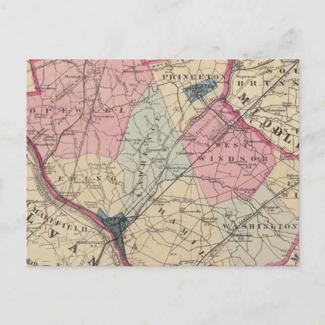 Postal Condado de Mercer (Anverso)