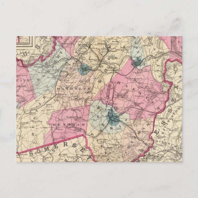 Postal Condado de Morris, NJ (Anverso)