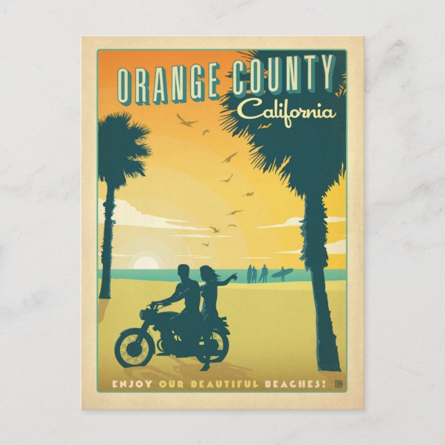 Postal Condado de naranja, CA (Anverso)