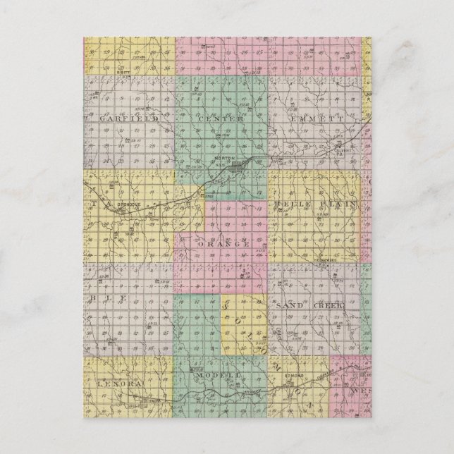 Postal Condado de Norton, Kansas (Anverso)